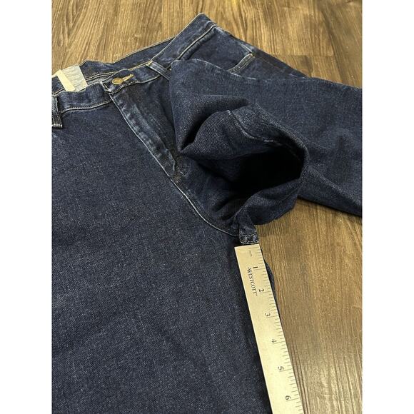 Wrangler Blues Relaxed Fit Jeans Womens Boot Cut Dark Wash Denim Comfort 14x32 - Picture 4 of 10